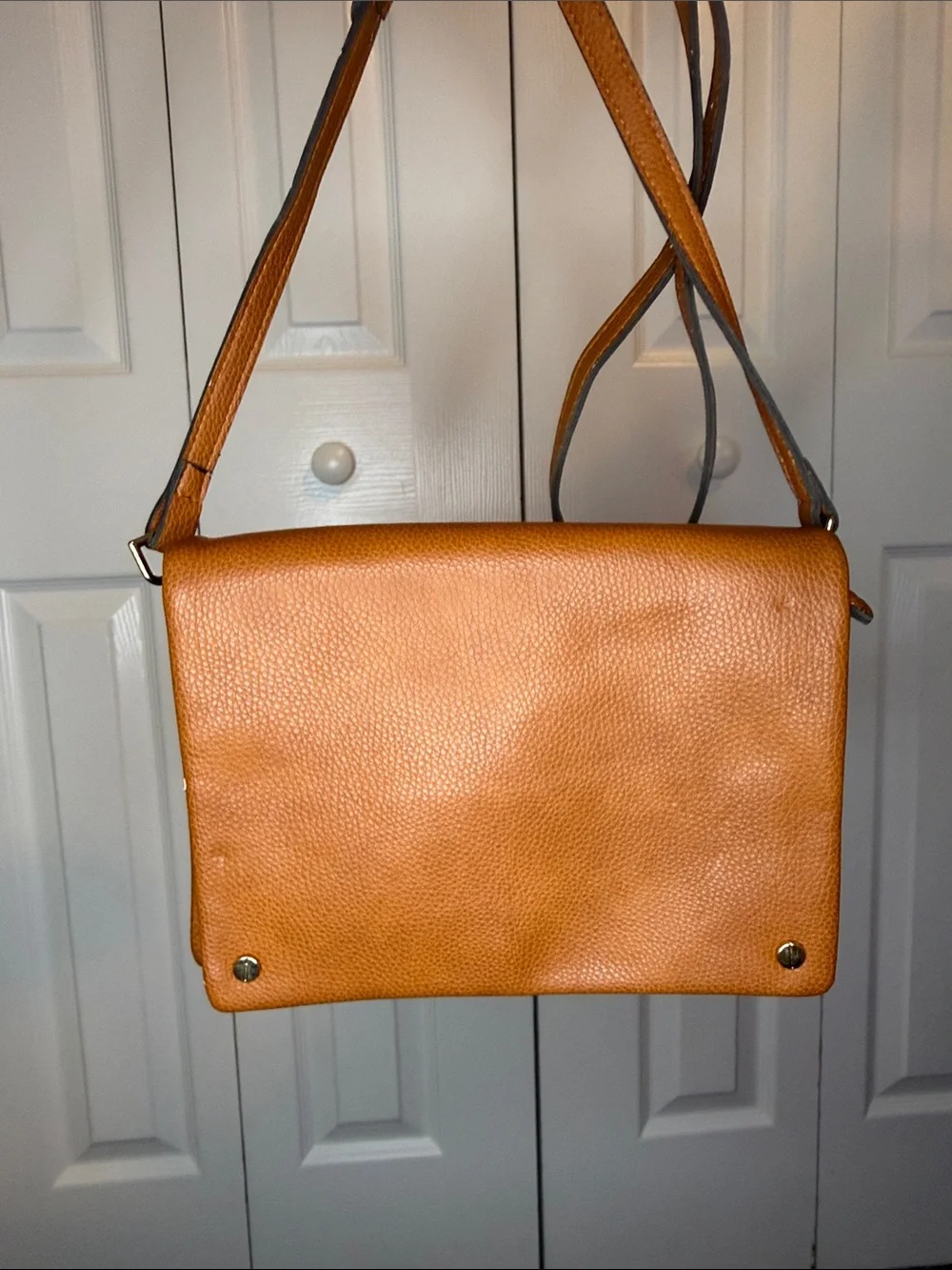 Leathwr crossbody or clutch